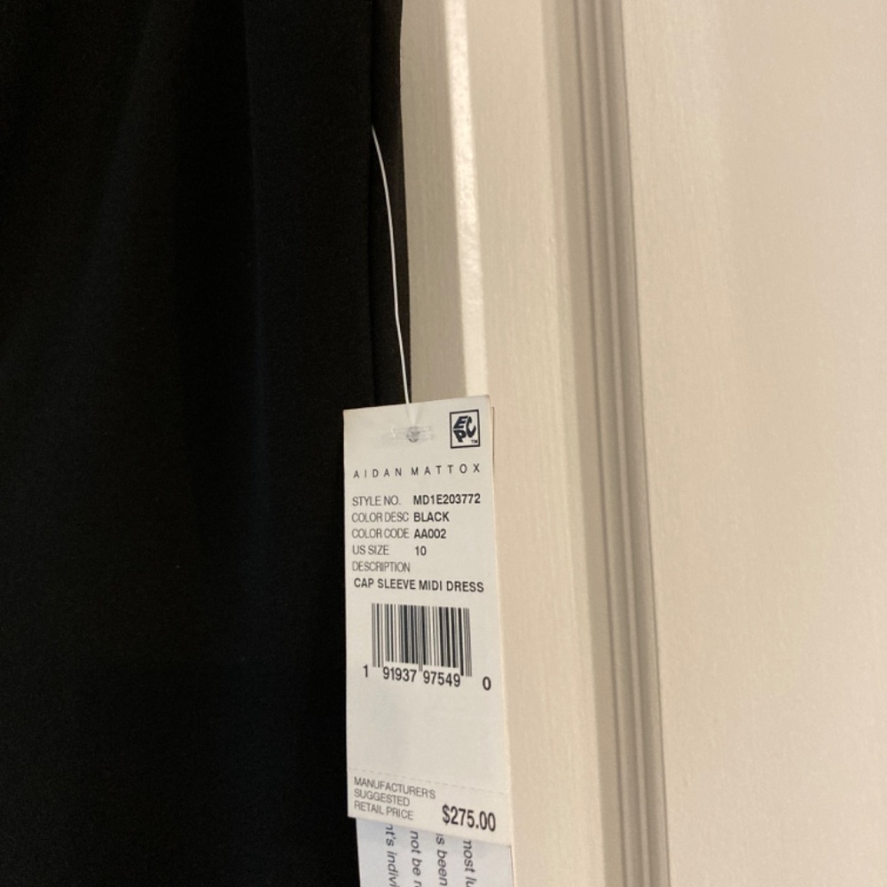 Cap sleeve midi dress size 10 - Picture 4 of 4